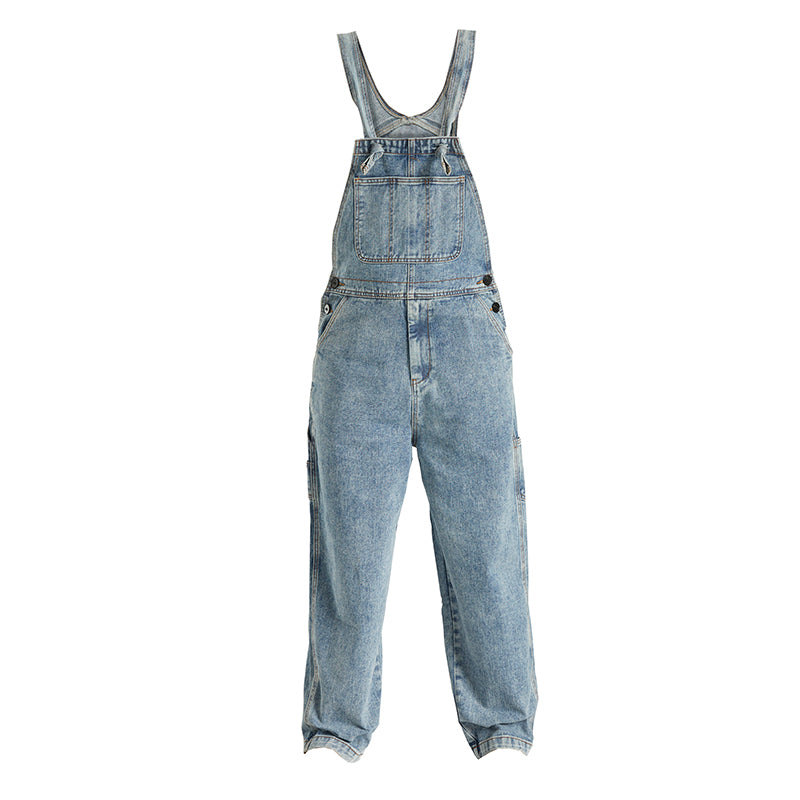 Rinsed Denim Overalls - Men's