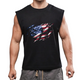 USA FLAG COTTON MOISTURE WICKING TANK TOP