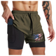 FLY USA FLAG QUICKDRY POCKET 2 IN 1 7'' INSEAM RUNNING SHORTS